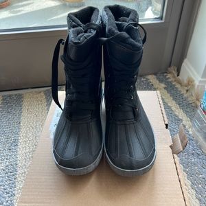 New Womens Pajar Canada Selma Waterproof Black Winter Duck Boots Size 10